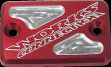 WORKS CONNECTION 21-205 COVER BRAKE RES RED