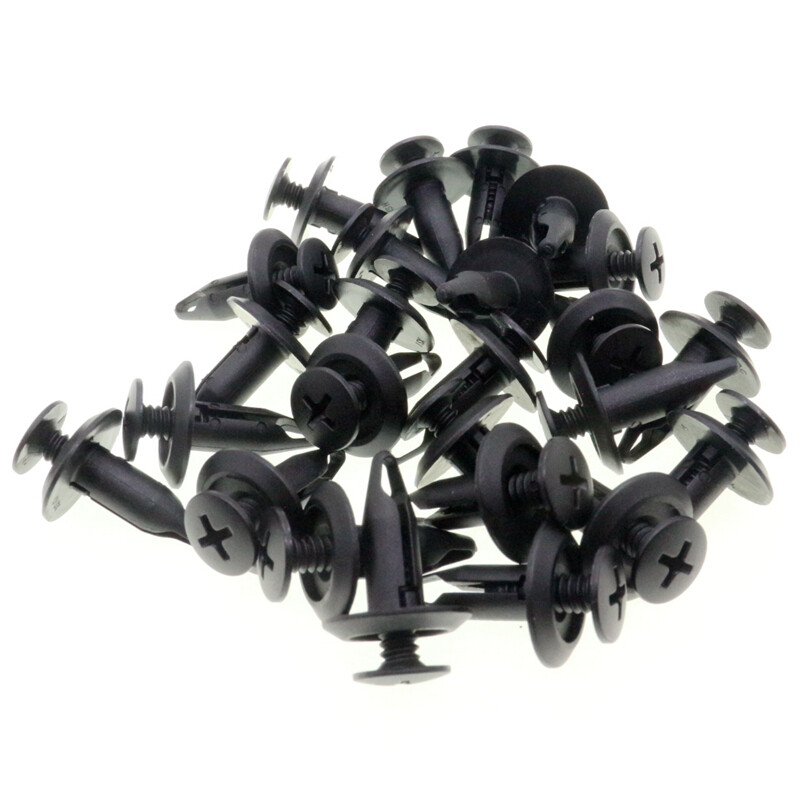 25Pcs YS4Z16K262AA For Ford Focus Nylon Bumper Push-Type Retainer