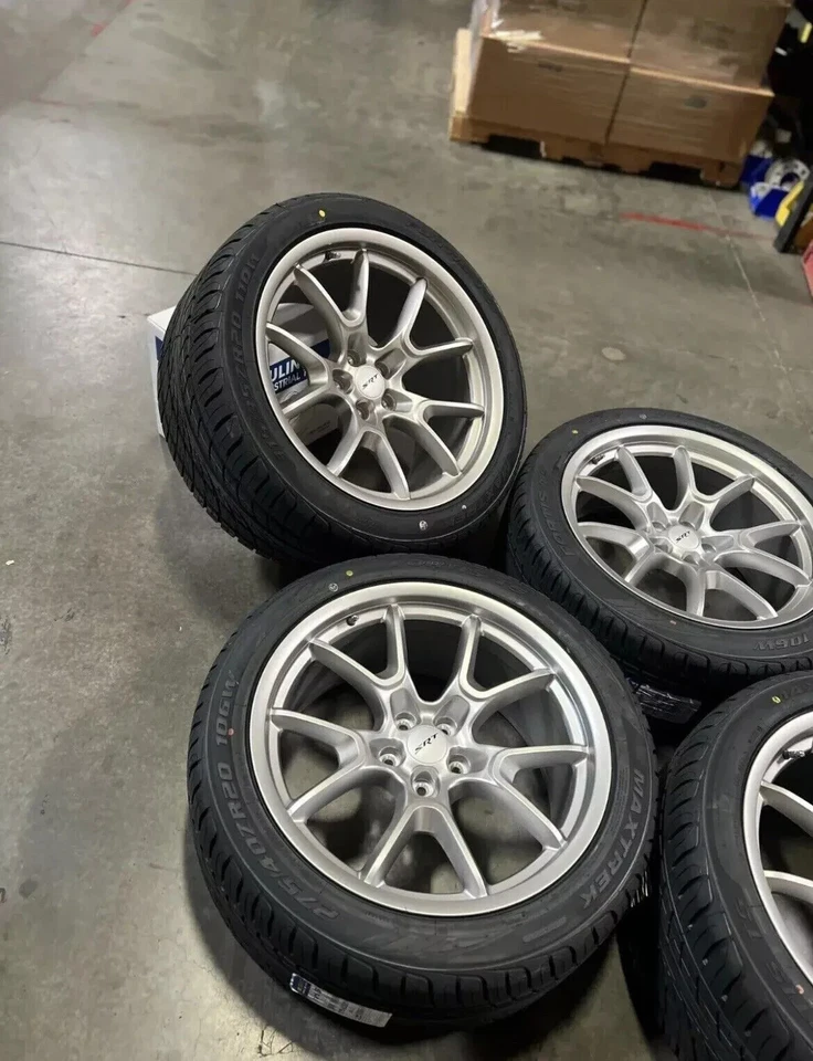 20x9.5 20x11 SILVER SRT ANV ED. SRT HELLCAT WHEELS RIMS TIRES CHARGER CHALLENGER - Image 2 of 4