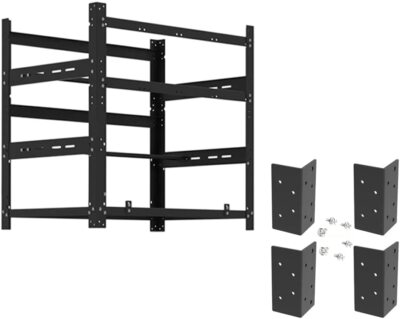 AAAwave The Sluice V.2 12 GPU Mining Frame and 4 pcs of stacking brackets Black