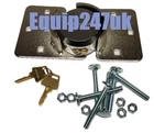1 x VAN SECURITY PADLOCK & HASP SET DOOR LOCK + FIXING BOLTS