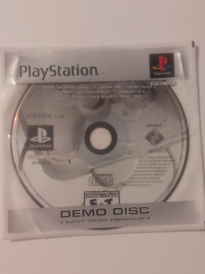 PLAYSTATION 1 KIOSK DEMO DISC 2002 Version 1.19 ''Not For Resale'' - ( Opened )