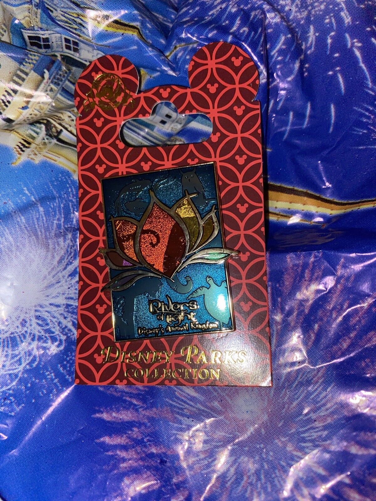 New Disney Parks Animal Kingdom Rivers Of Light Show Stained Glass Pin |  eBay