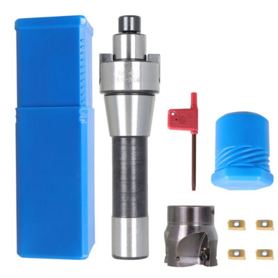 R8 FMB22 Shank Mill Arbor and 400R 50MM CNC End Milling +4Pcs APMT1604 Inserts