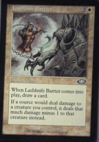 Lashknife Barrier - Planeshift: #9, Magic: The Gathering Nm R118