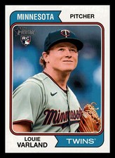Louie Varland RC 2023 Topps Heritage #46 Rookie Minnesota Twins Centered Mint