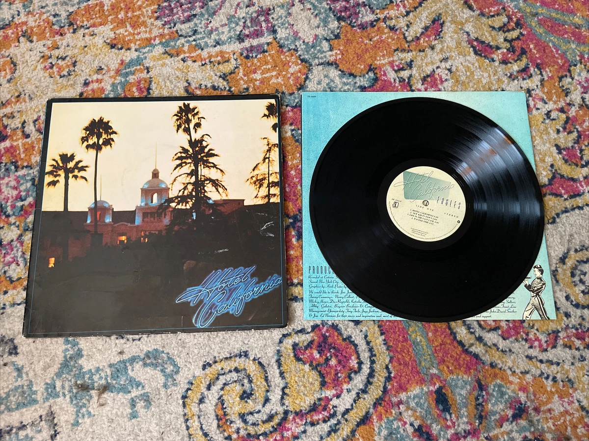 EAGLES Album HOTEL CALIFORNIA Vinyl Original 1976 1ST PRESS Gatefold