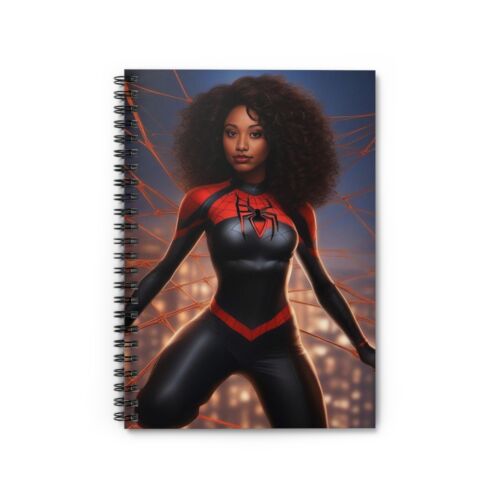 Black Spider-Girl, Into The Spider Verse Spiral Notebook - Ruled Line - Picture 1 of 6