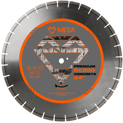 #ad 24 in 600mm Reinforced Concrete Diamond Saw Blade Brick Block MESA DIAMOND® PRO $649.90