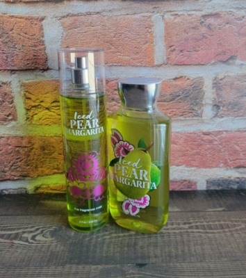 bath and body works iced pear magarita shower gel and fine fragrance mist