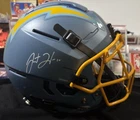 Justin Herbert Autograph Full Size Proline Chargers Authentic Helmet Beckett COA