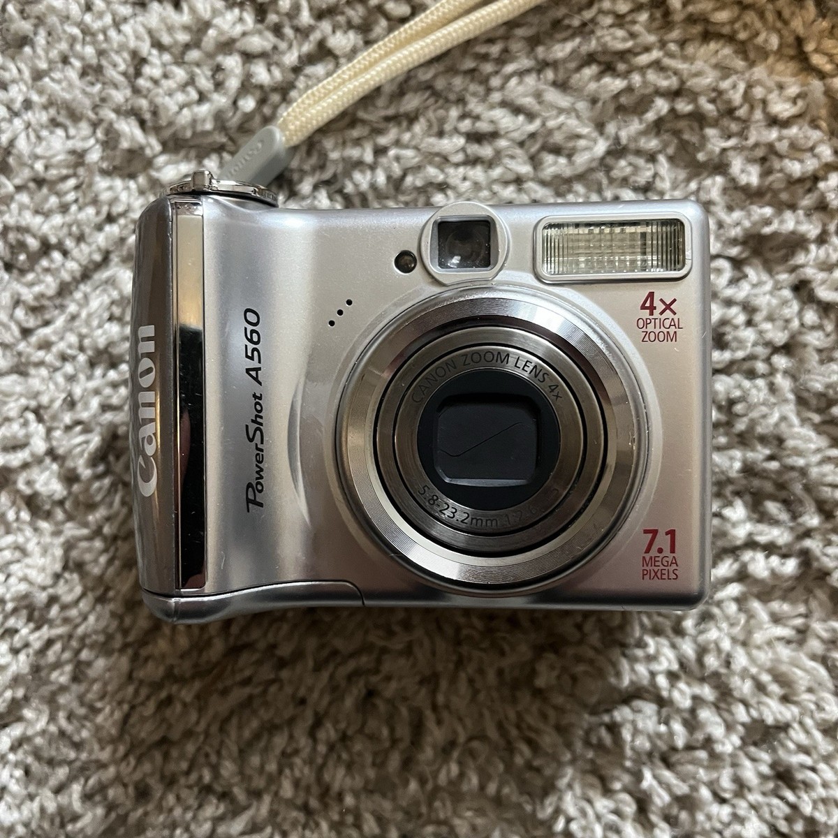 Canon PowerShot A560 7.1MP Digital Camera - Silver for sale