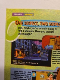 ​ULTRA RARE GRAIL! 1995 Snatcher Sega CD 6-Page Strategy Guide Intact Glue