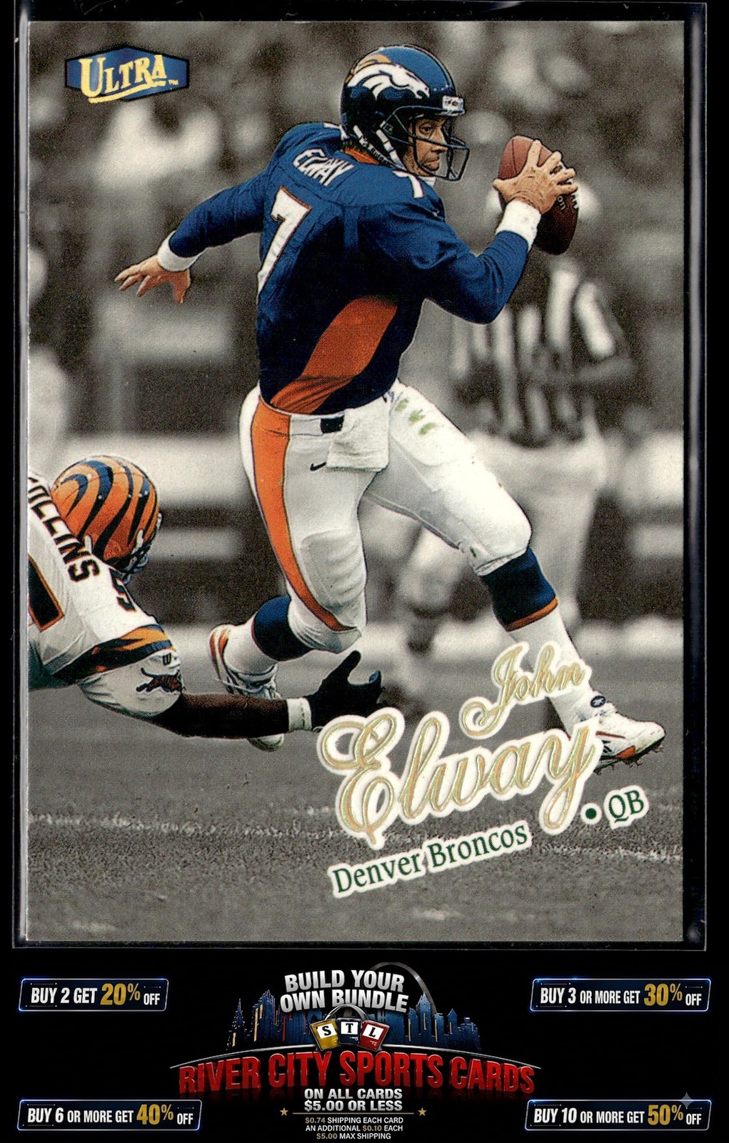 1998 Ultra John Elway Gold Medallion #134G Denver Broncos