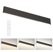 Aipsun 43.3″ Remote Dimmable LED Vanity Light Modern Black Color Temp Adjustable