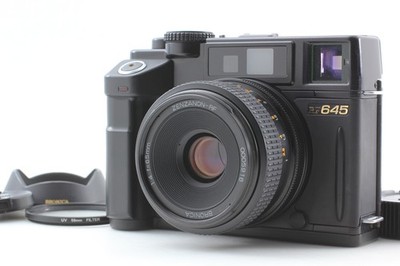 w/ Hood [MINT++] Bronica RF645 Film Camera Zenzanon RF 65mm f/4 Lens From JAPAN