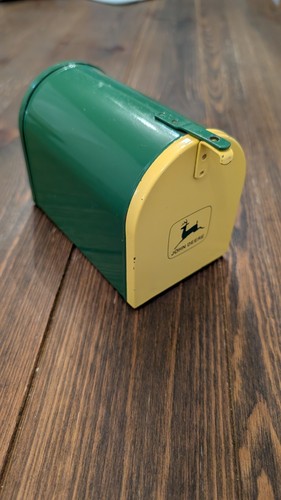 Ertl John Deere Metal Mailbox Bank  Made In USA Vintage