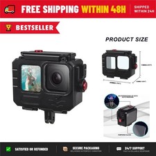 GoPro Hero 9-13 Waterproof Aluminum Diving Case 80m Housing