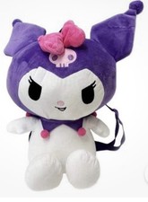 Sanrio Hello Kitty Kuromi Purple 14 Inch Plush Backpack NEW