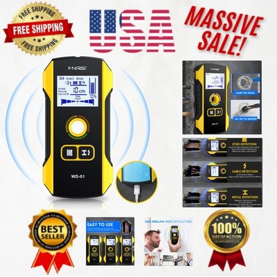 Versatile 6-in-1 Wall Detector for Studs & Wires - User-Friendly & Battery-Free