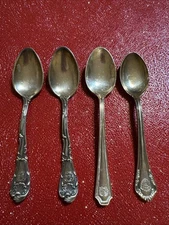 The Plaza & Waldorf NYC Hotels Vintage Demitasse Spoons (1) Plaza (3) Waldorf