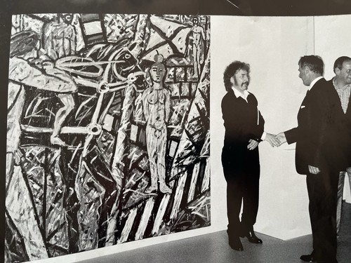 Wilhelm Jaeger Plakat - mit Bundespräsident Adolf Ogi eröffnet die Ausstellung - Bild 4 von 4