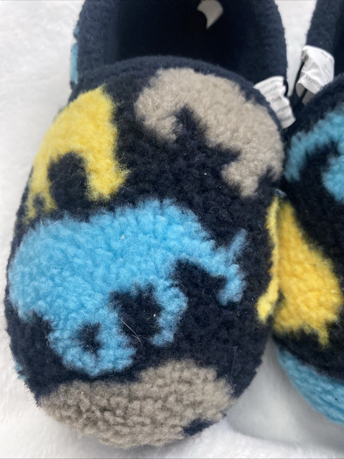 SAOLA Wonder Nation Ciabatta Bambini 7 8 Dinosauri Nero Sherpa Foderata in Pile Suola in Gomma