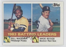 1984 Topps League Leaders Bill Madlock Wade Boggs #131 HOF 0gx2