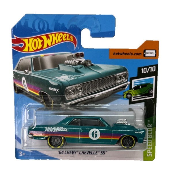 HOT WHEELS 2019 64 CHEVY CHEVELLE SS 10/10 SPEED BLUR