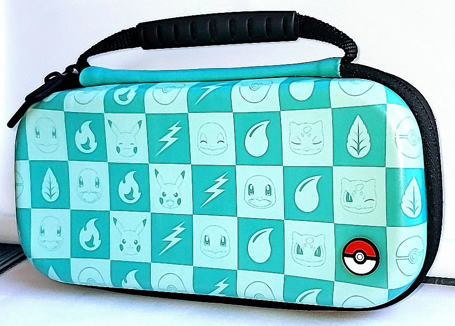 ⚡🛡️⚡ Estuche de Transporte PowerA Pokemon Pikachu Nintendo Switch Lite Turquesa Cremallera Foto 4 de 4