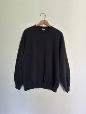 Vintage Tultex Heavyweight Blank Sweatshirt Black Faded Size XL Maximum