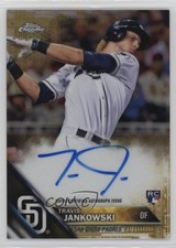 2016 Topps Chrome Rookie Gold Refractor 17/50 Travis Jankowski #RA-TJ Auto c6h