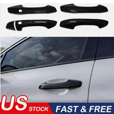 #ad #ad ABS Gloss Black Exterior Door Handle Cover Trim For Kia K5 2021 2026 Accessories $18.90