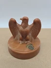 VTG Fenton Chocolate Slag Eagle 1776-1976 Bicentennial Paperweight