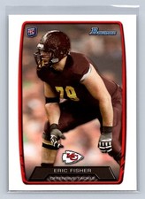 2013 Bowman #176 Eric Fisher RC Rookie Kansas City Chiefs