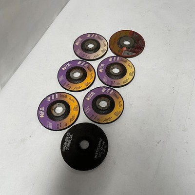 Lot of 7 Various Prism Secur Arrow Abrasive Grinding Cut-Off Disc Wheel 4-1/2''