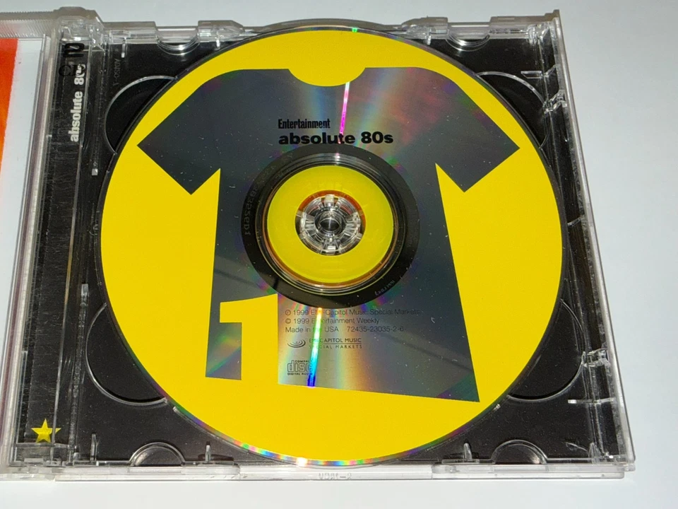 Absolute 80s CD 2-Disc Set 24 Songs 1999 EMI Entertainment Weekly Compilation - Image 2 of 4