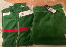 FILA - Men's Ravid Velour Track Suit 3XL - 4xL