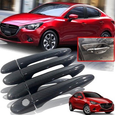 Türgriffabdeckung 4,5 Türer für Mazda2 2015-18 Limousine, Schrägheck Carbon...