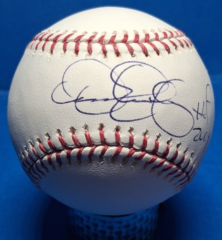 Dennis Eckersley "HOF 2004"  autographed OML Baseball JSA