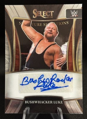 2022 Panini Select WWE Signature Selections Bushwhacker Luke #SN-BWL   
