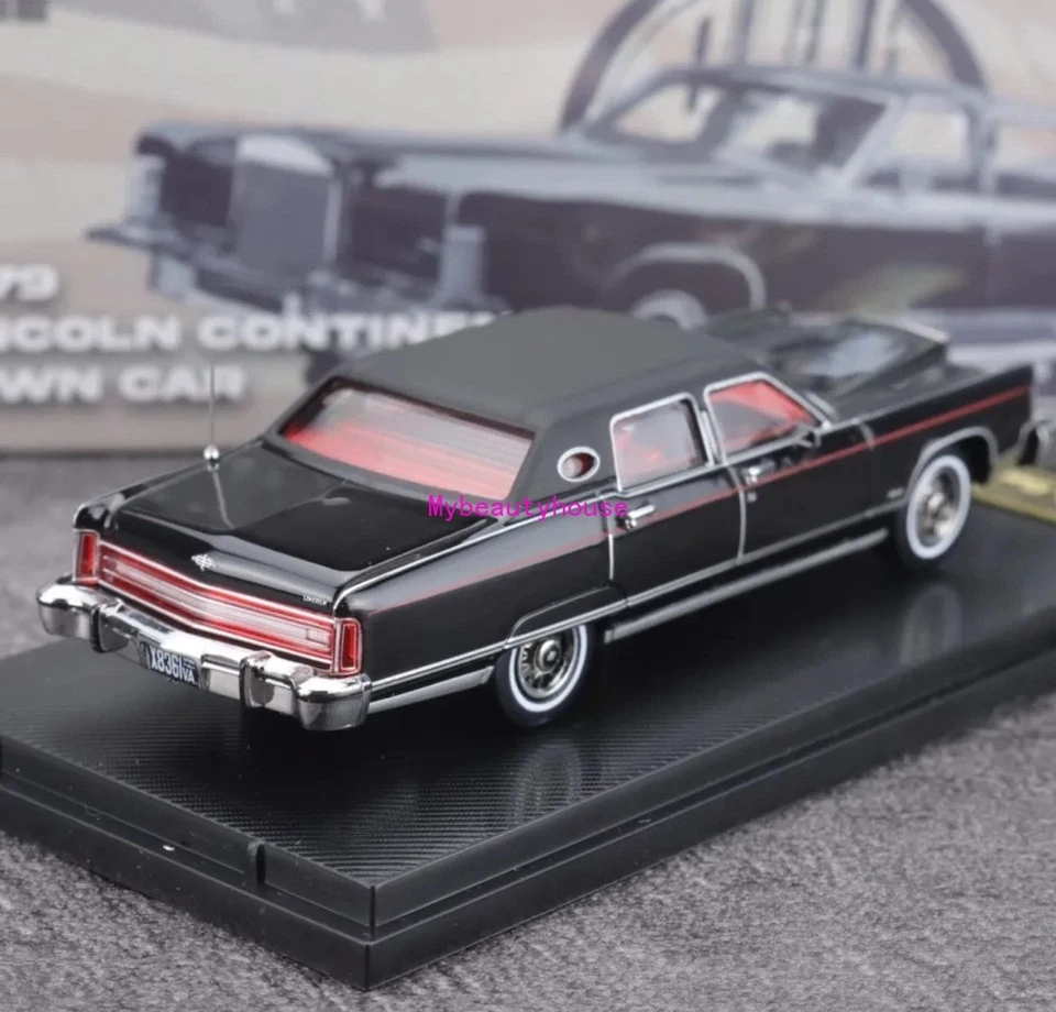 Coche de metal fundido a presión modelo Lincoln Continental Town 1979 negro Sunstar 1:64  Foto 2 de 4