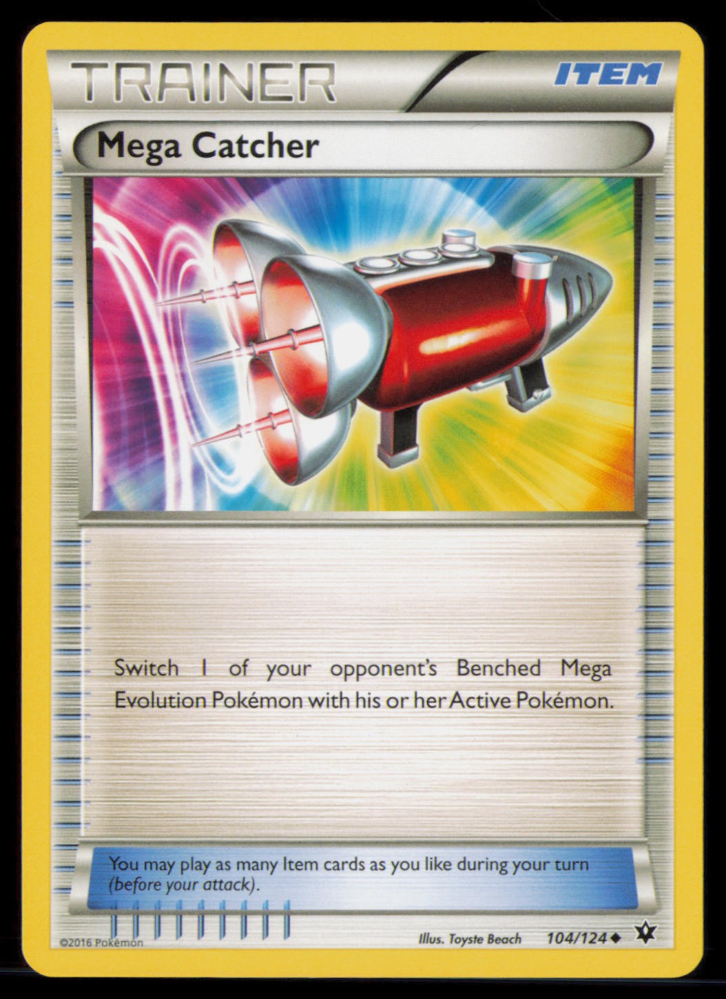 Mega Catcher 104/124 Uncommon Fates Collide Pokemon Lightly Played
