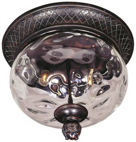 Maxim Carriage House 12" Wide Clear Water Glass Ceiling Light - Picture 2 of 2