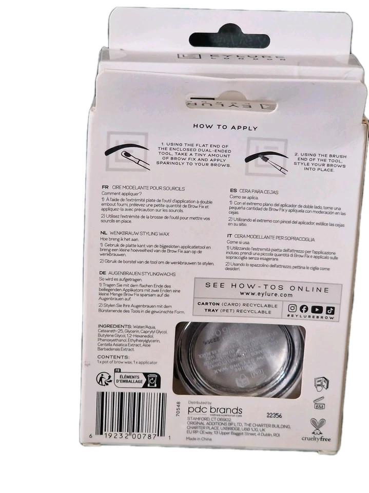 2 X EYLURE LONDON  Brow Fix Clear Styling Wax  - Image 3 of 4