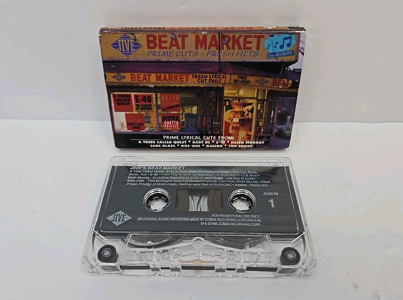 Jive's Beat Market (Cassette, 1998) Various Artists Promo Sampler Hip Hop Rap