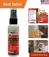 Natural Pet Dental Spray with Essential Oils for Dogs & Cats - 0.8 oz Bottle