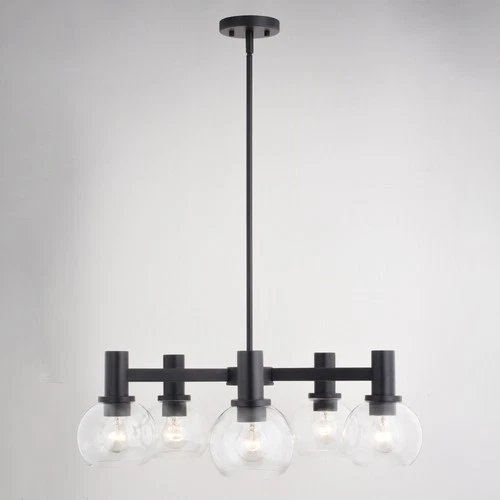 Vaxcel Lighting H0296 Marshall 5 Light 27"W Chandelier - Black - Picture 3 of 12