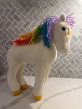Vintage 1983 Rainbow Brite Starlite 11" Emotions Plush Pony Toy Horse Mattel