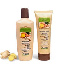 Ginger Shampoo 300ml  Hair Treatment 250ml for Long, Dry  Damaged Hair